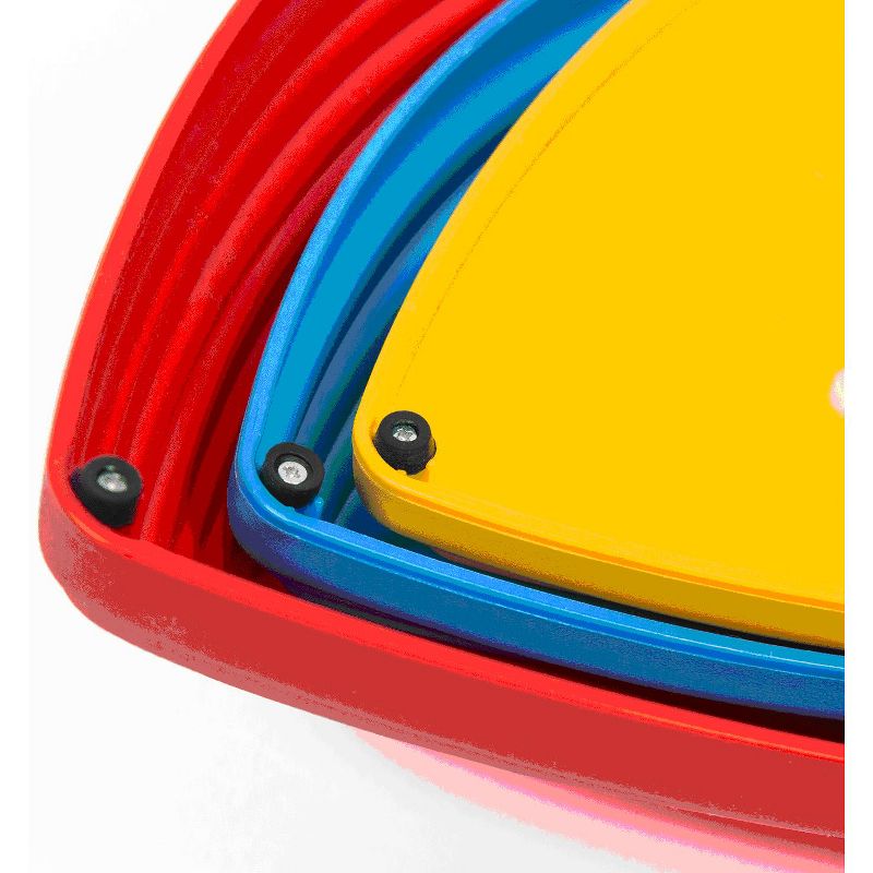 JumpOff Jo Rocksteady Balance Stepping Stones for Kids, Promotes Balance & Coordination, Set of 6 Balance Blocks, Tall Set, Primary Colors