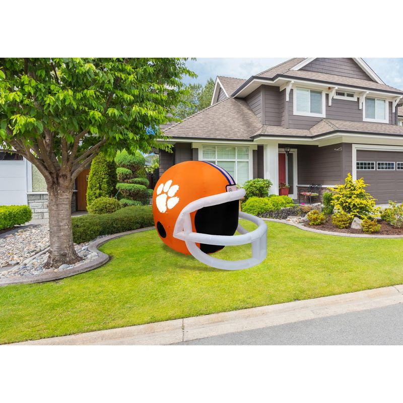 Fabrique NCAA Clemson Team Inflatable Helmet   4 ft., 4 ft Tall, Orange