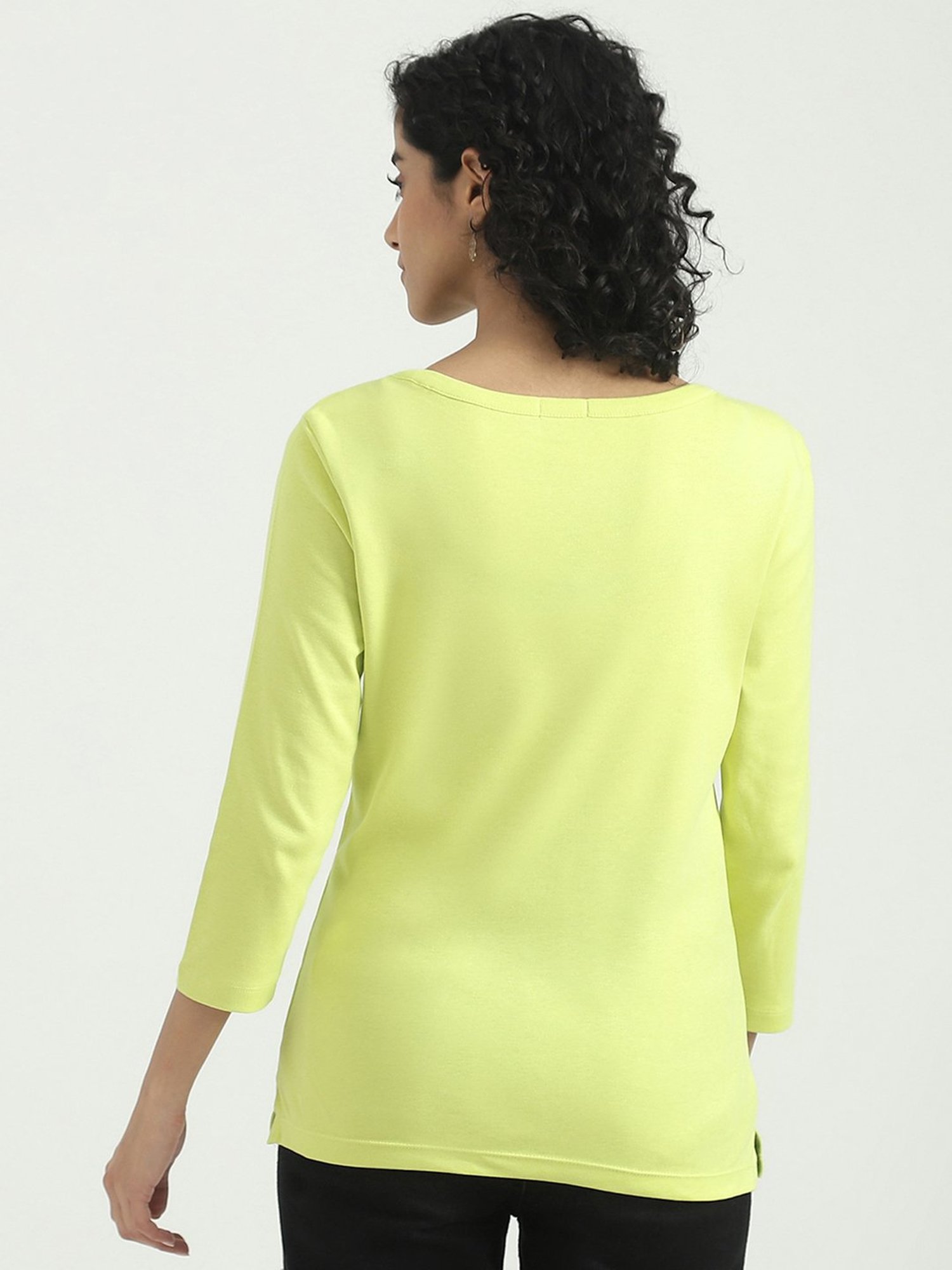 United Colors of Benetton Yellow Cotton Top