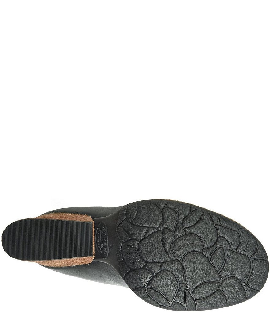 Kork-Ease Challis Leather Block Heel Mules