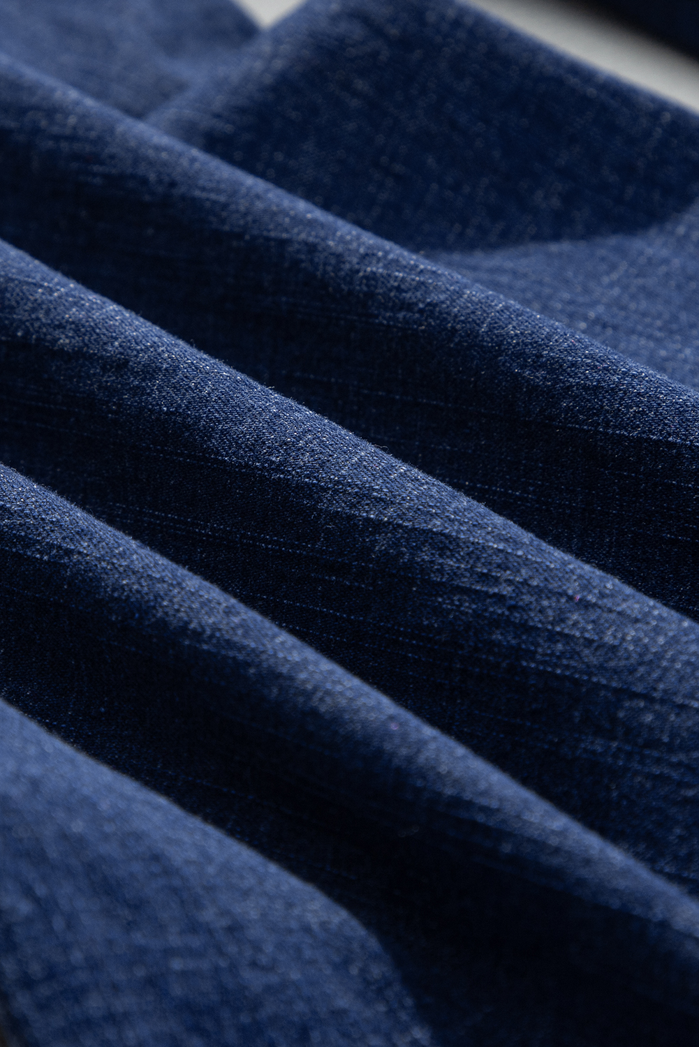 Dark Blue Plus Size Stitching Washed Flare Jeans