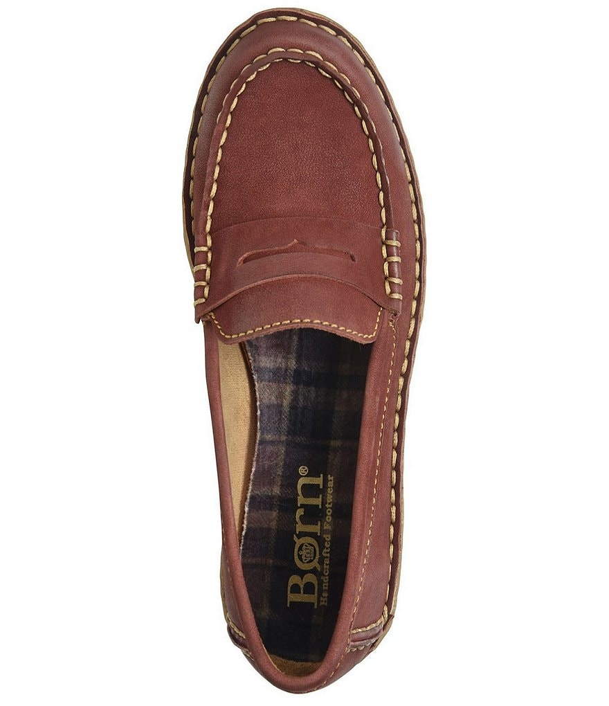 Born Nerina Suede Penny Loafers