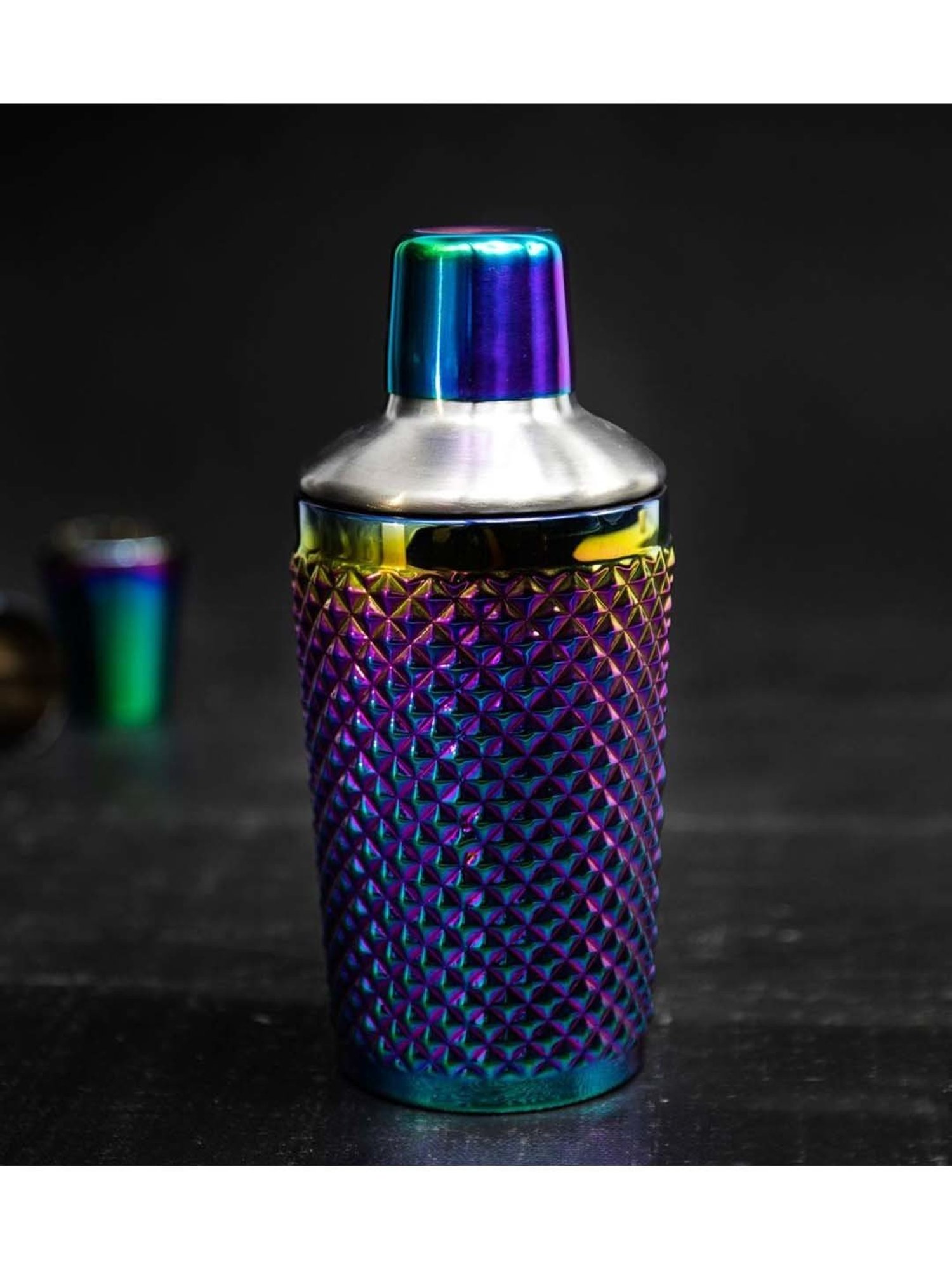 BarCraft Multicolor Stainless Steel Cocktail Shaker (0.3 L)