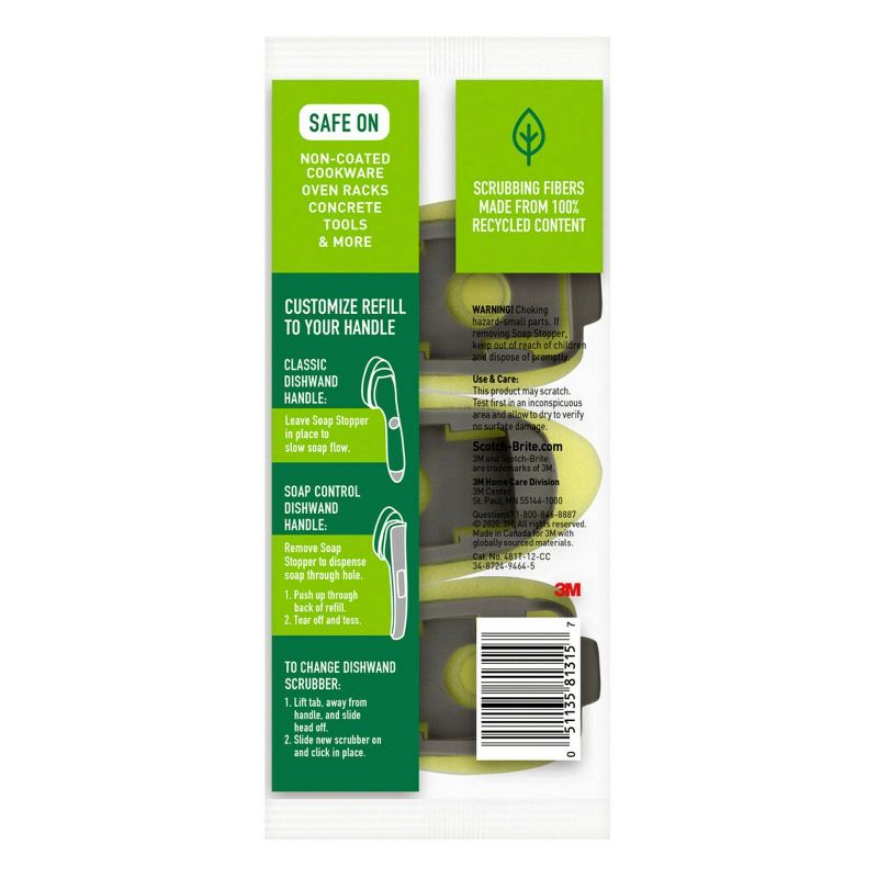 Scotch-Brite Heavy Duty Dishwand Refill - 3pk
