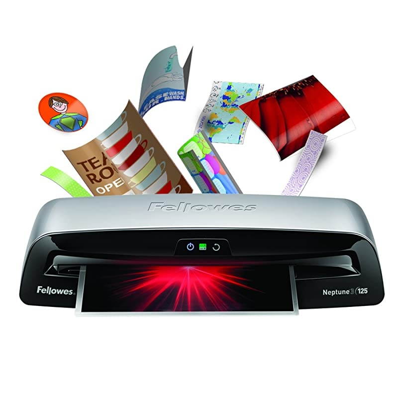 Laminator Neptune 3 125, Rapid 1 Minute Warm-up Laminating Machine, Auto Features with Laminating Pouches (5721401)