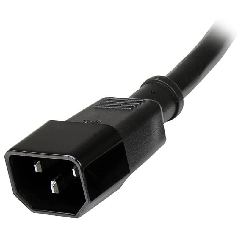 com 3 ft Standard Computer Power Cord Extension - C14 to C13 - Power extension cable - IEC 60320 C14 to IEC 60320 C13 - 3 ft - black - PXT1003