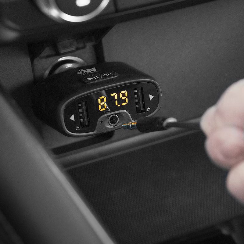 Just Wireless 4ft Flat TPU Auxiliary Cable (3.5mm) - Black