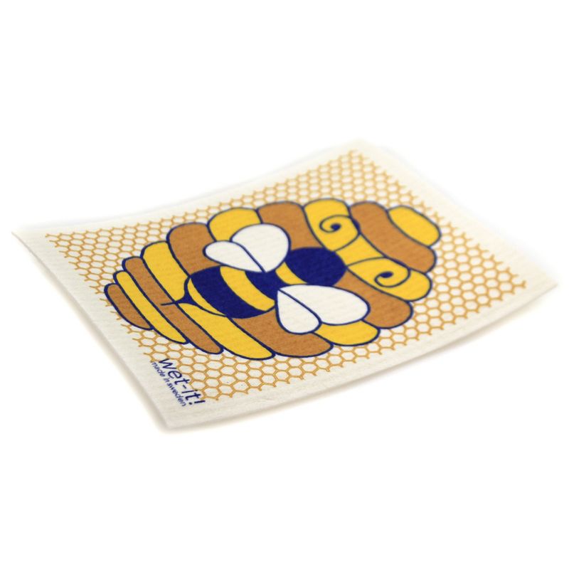 Swedish Dish Cloth 8.0" Red Cycle Absorbent Kitchen Eco Friendly  -  Dish Cloth