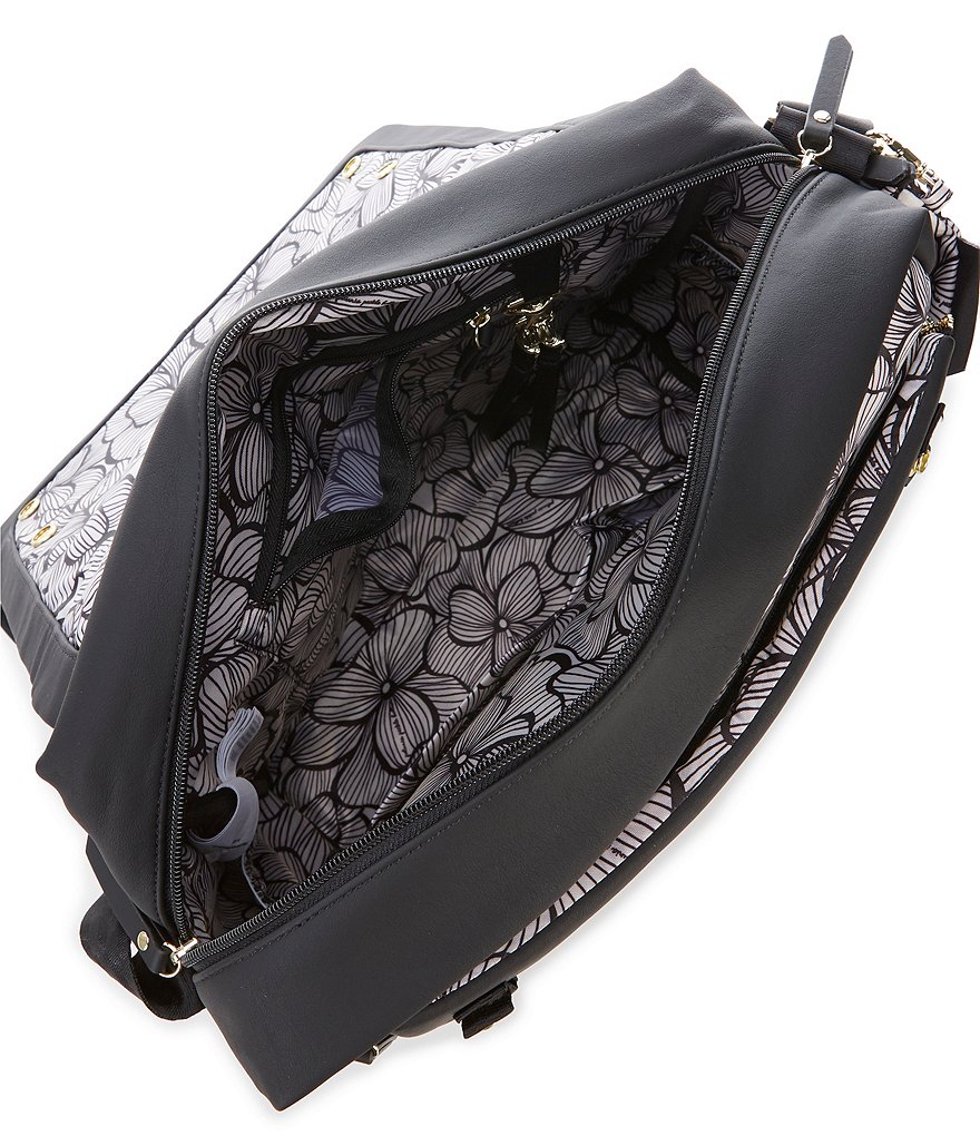 Petunia Pickle Bottom Matte Leatherette Boxy Backpack Diaper Bag