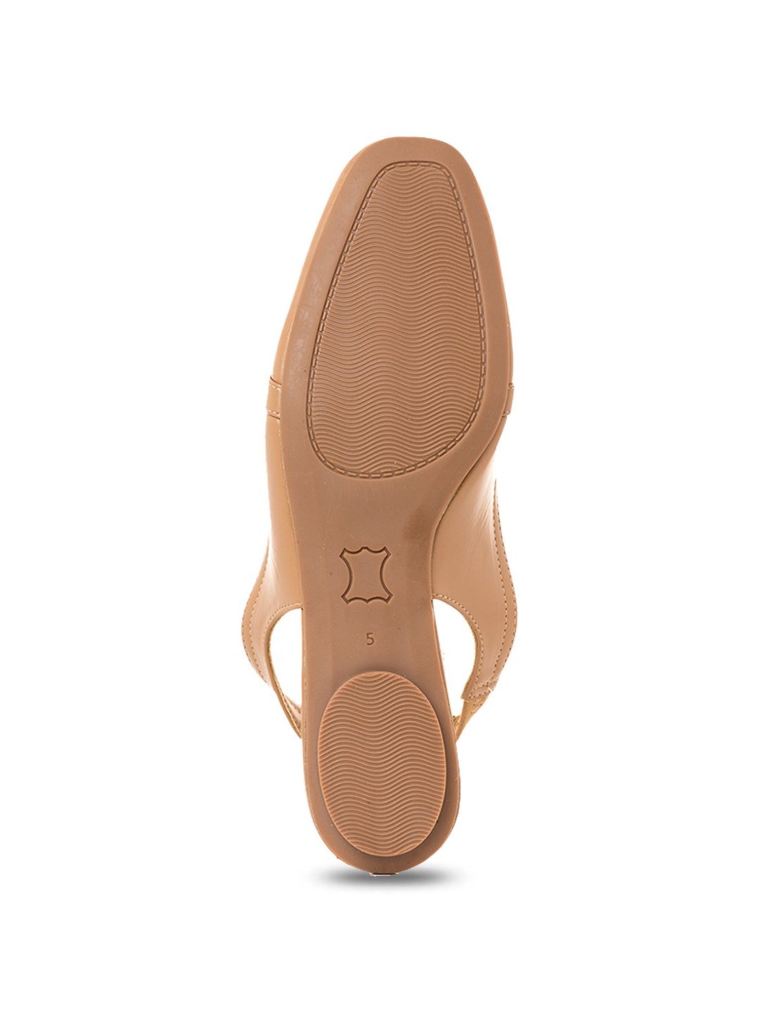 Khadim Women's Sharon Tan Sling Back Sandals