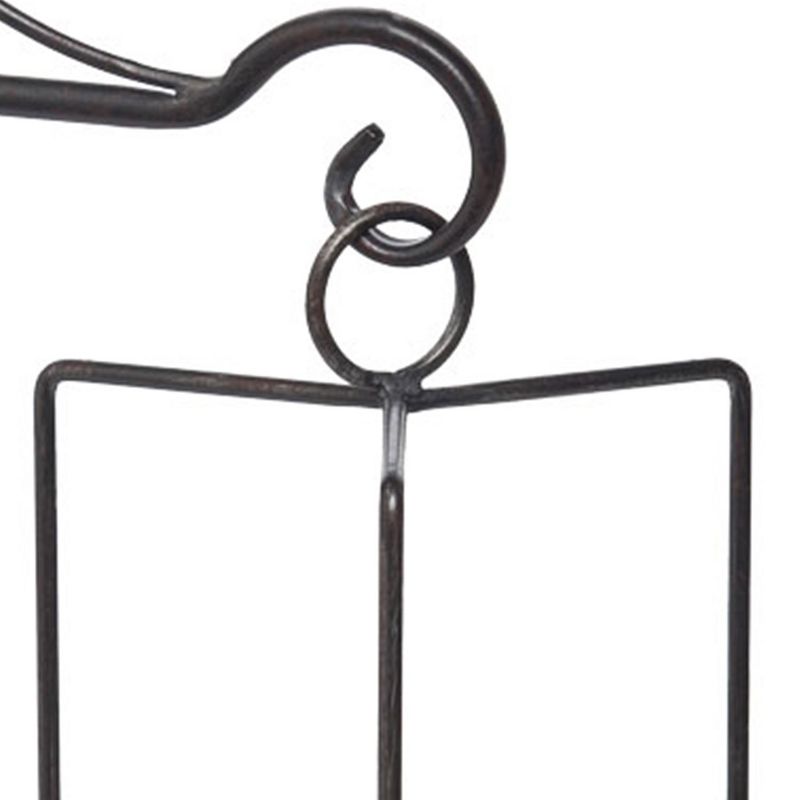 Metal Hanging Planter with Faux Terracotta Metal Pot - Foreside Home & Garden