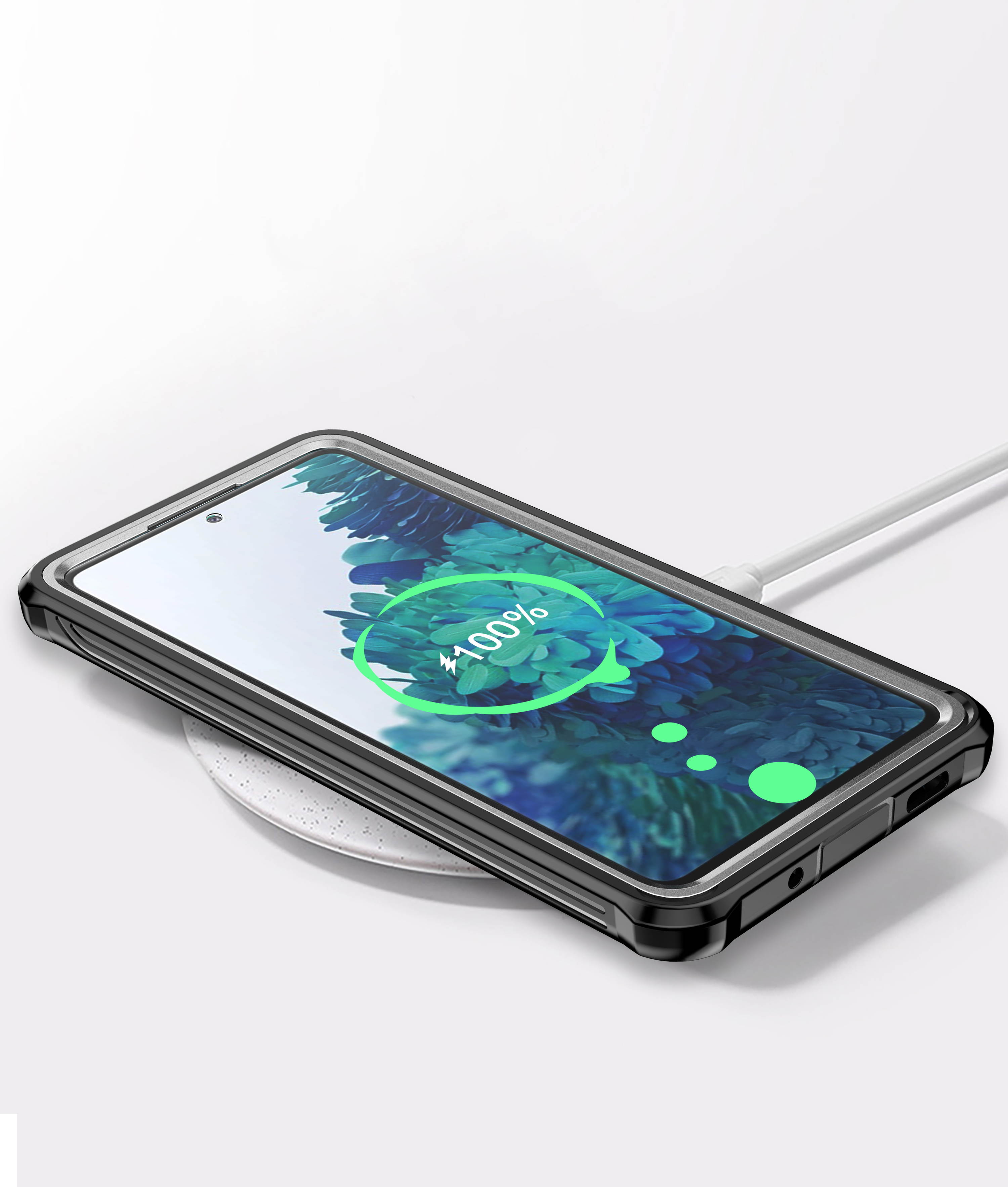 JS Designed FOR Samsung S20 FE Case 6.5",Full Body with Built-in Screen Protector Rugged Clear Shockproof Bumper X-Series Case for Samsung S20 FE Case 6.5 inch Case Black,not Waterproof