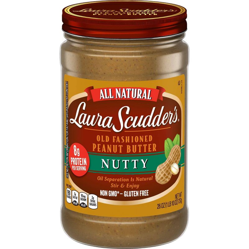 Laura Scudder Natural Crunchy Peanut Butter - 26oz