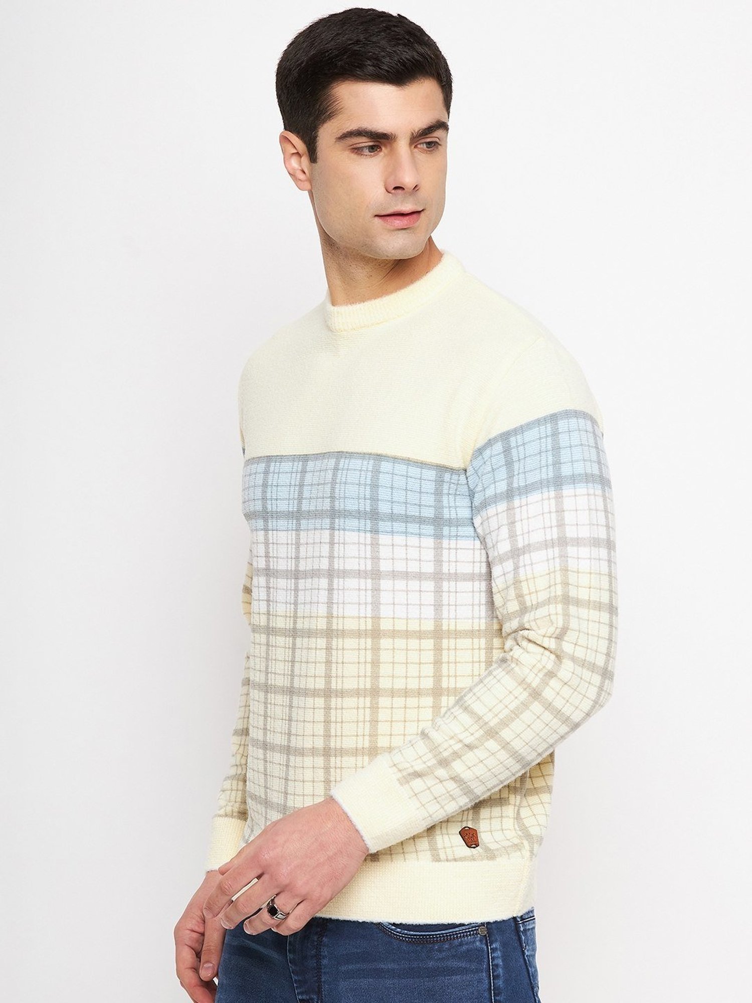 Duke Lemon Regular Fit Checks Sweater