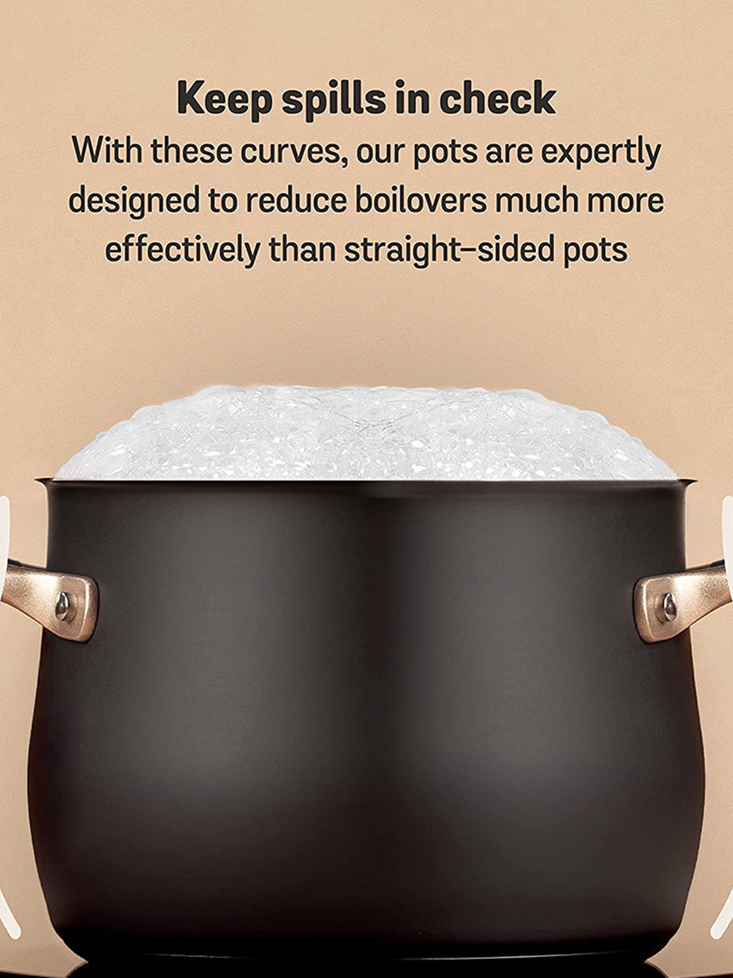 Meyer Accent Series Stainless Steel Stockpot, 6.5 Litres, Matte Black