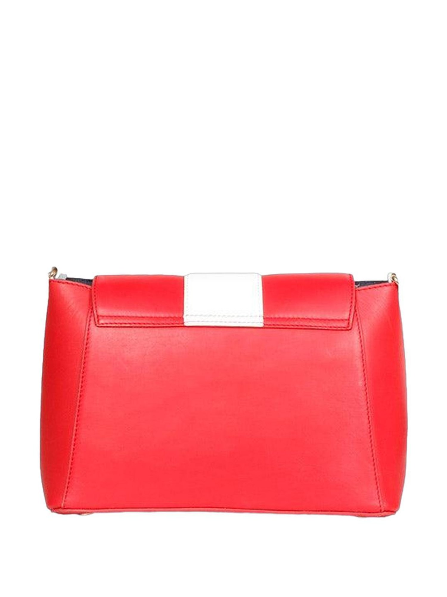 Favore Red Striped Small Sling Handbag