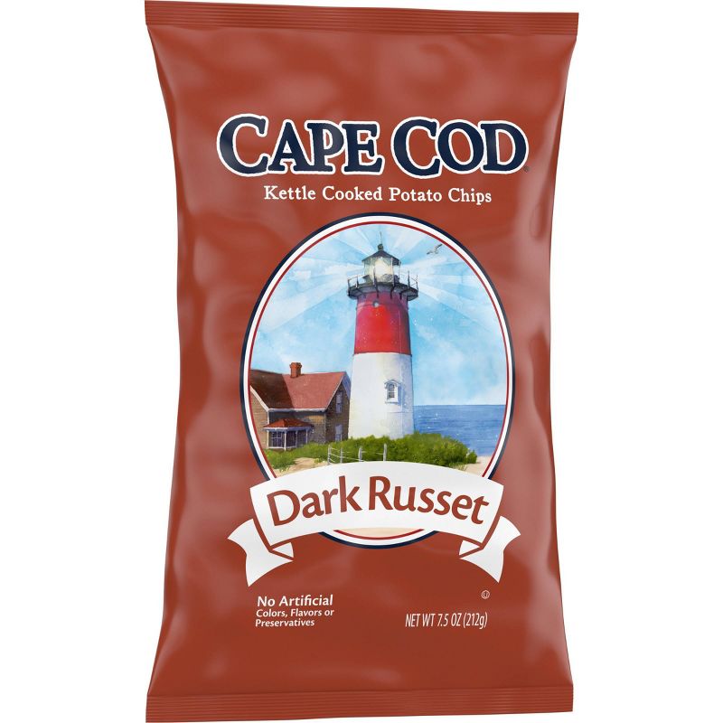 Cape Cod Dark Russet Kettle Cooked Potato Chips - 7.5oz