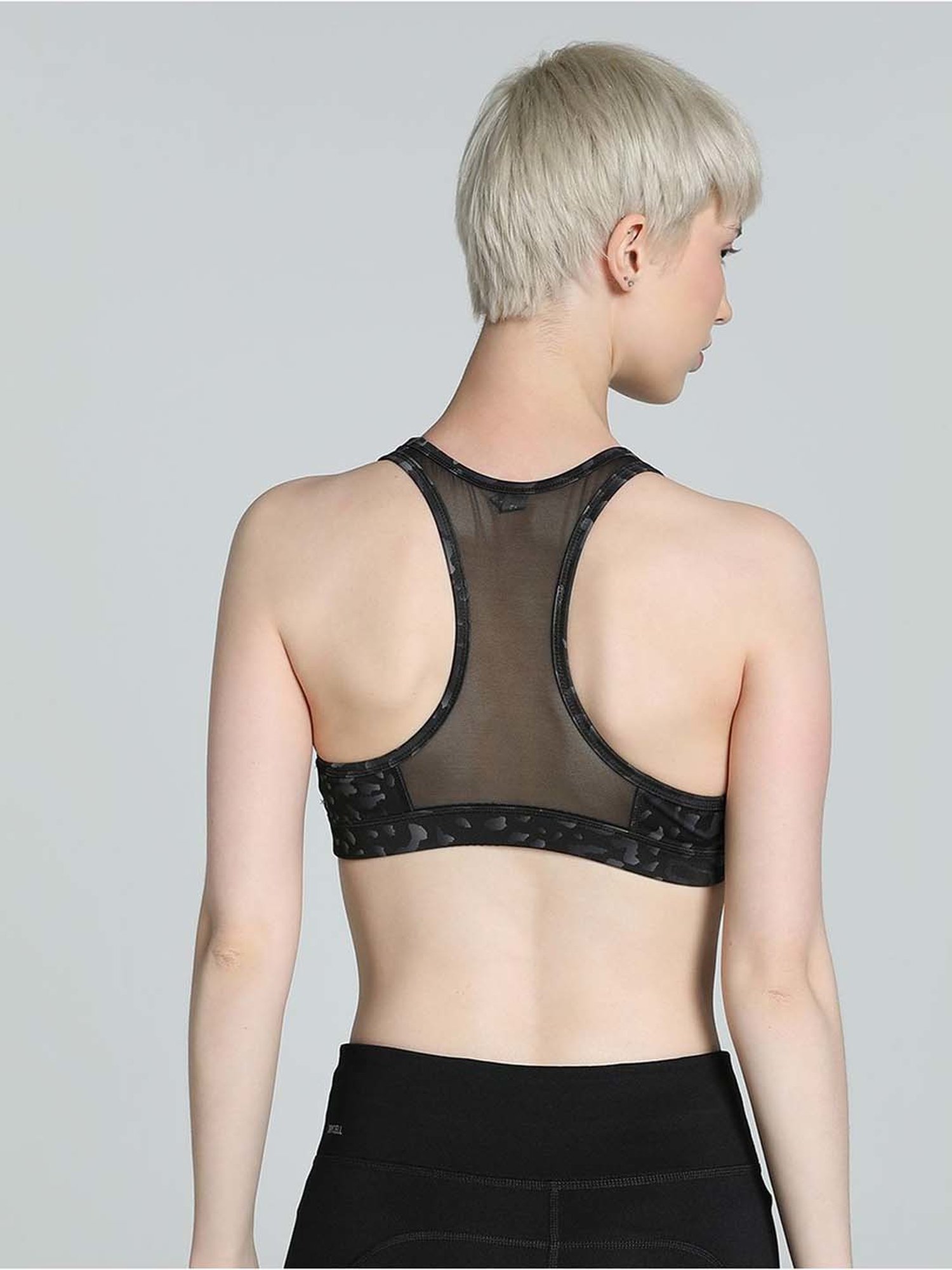 Clovia Teal Non Wired Padded Sports Bra