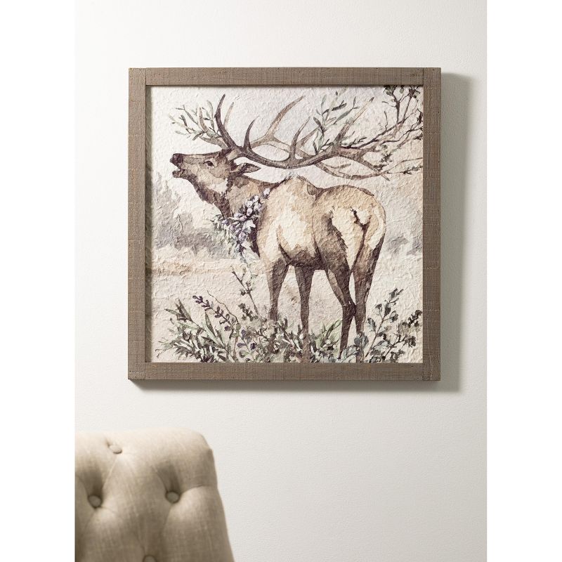 Sullivans Elk Wall Decor 24.5"H Brown