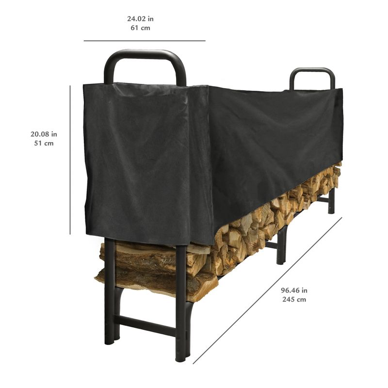 Pleasant Hearth 8" Half Polyester Cover Black