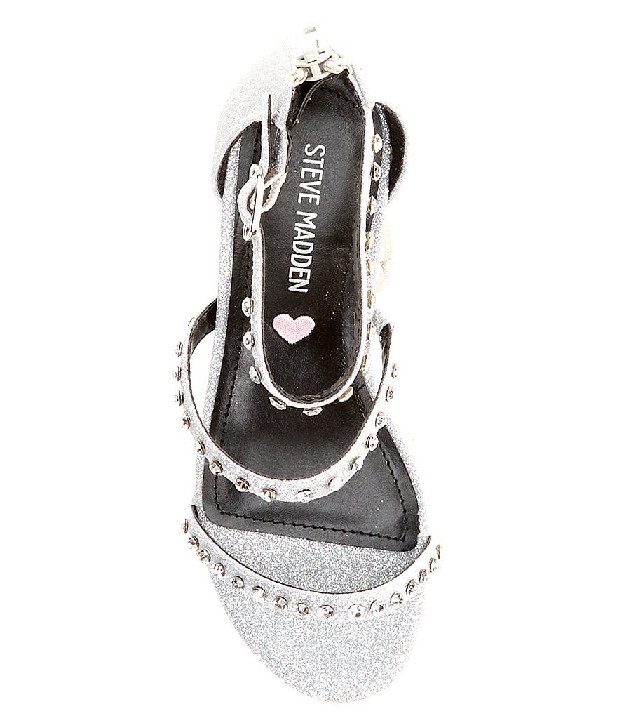 Steve Madden Girls J-Dancer Metallic Jewel Embellished Dress Shoes (Youth)