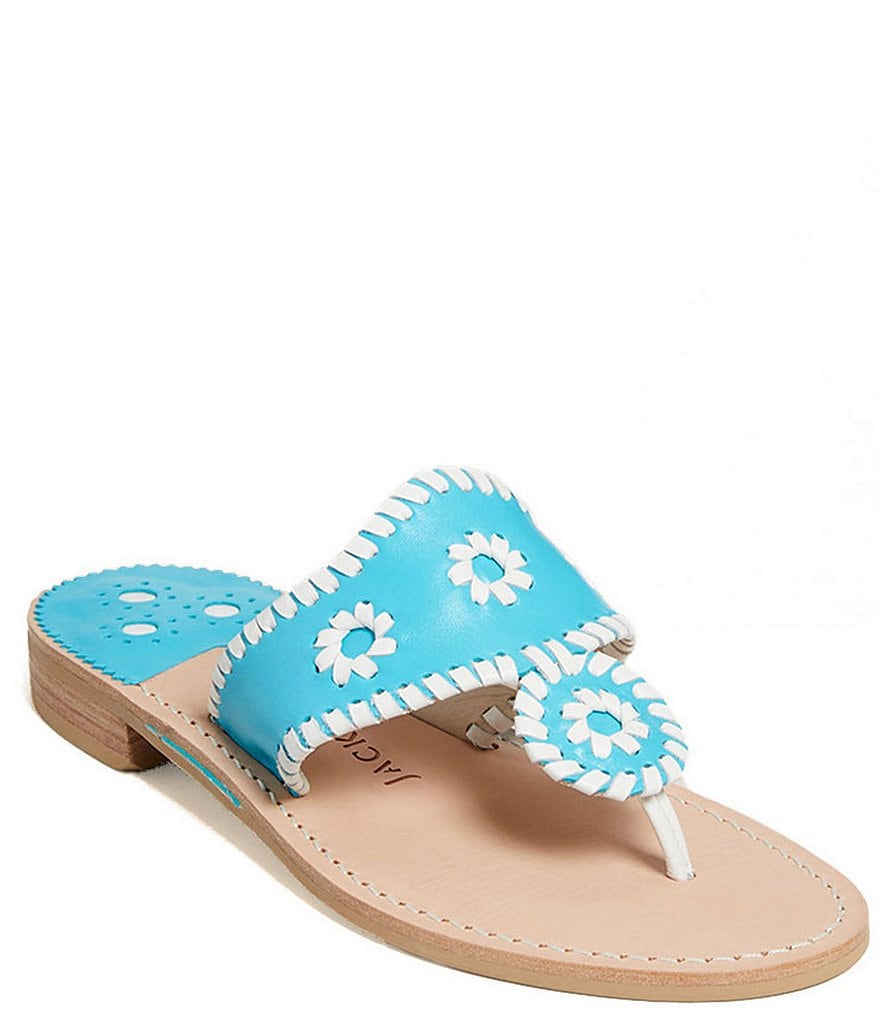Jack Rogers Jacks Leather Thong Sandals