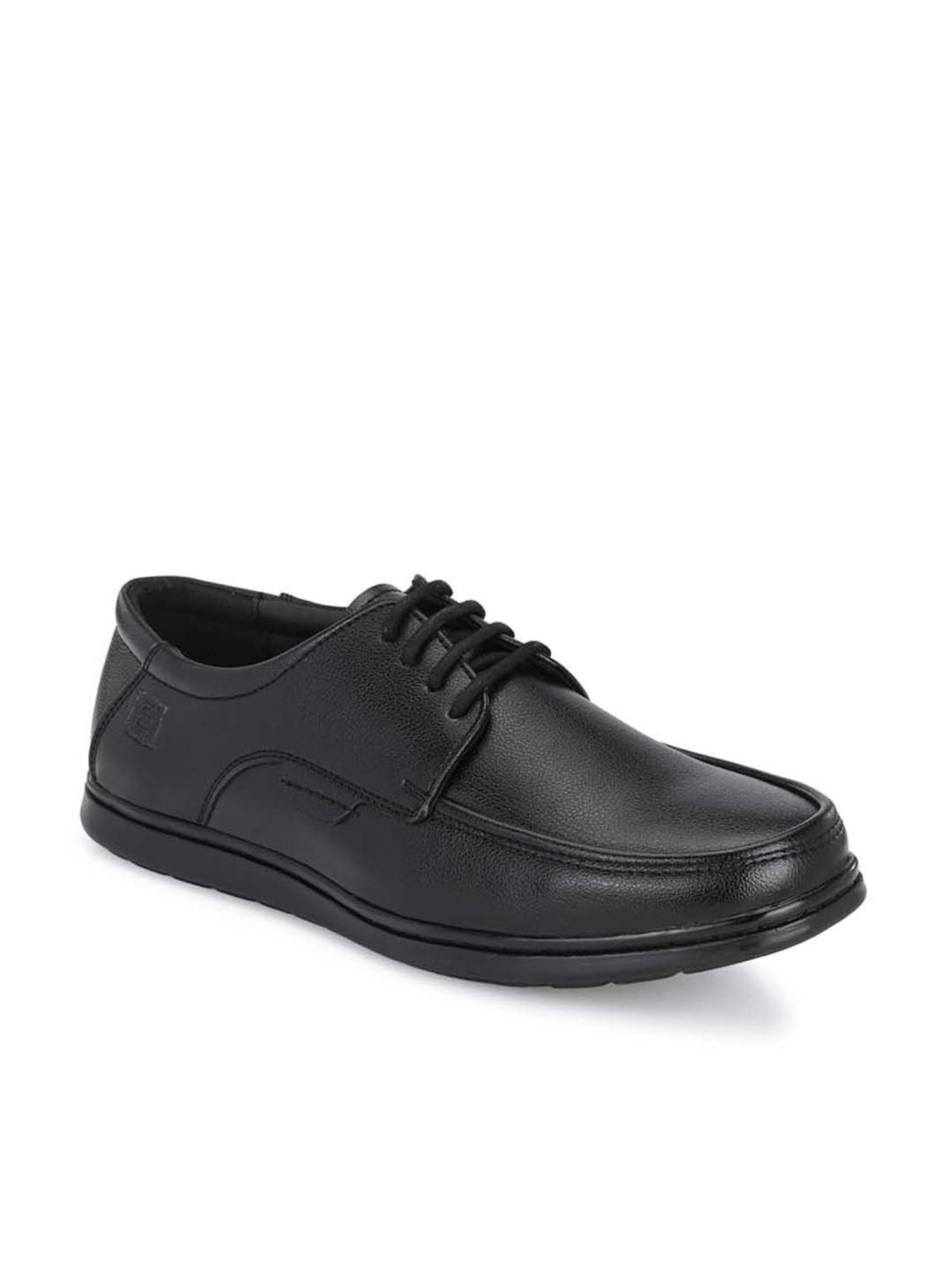Eego Italy Men's Black Derby Shoes