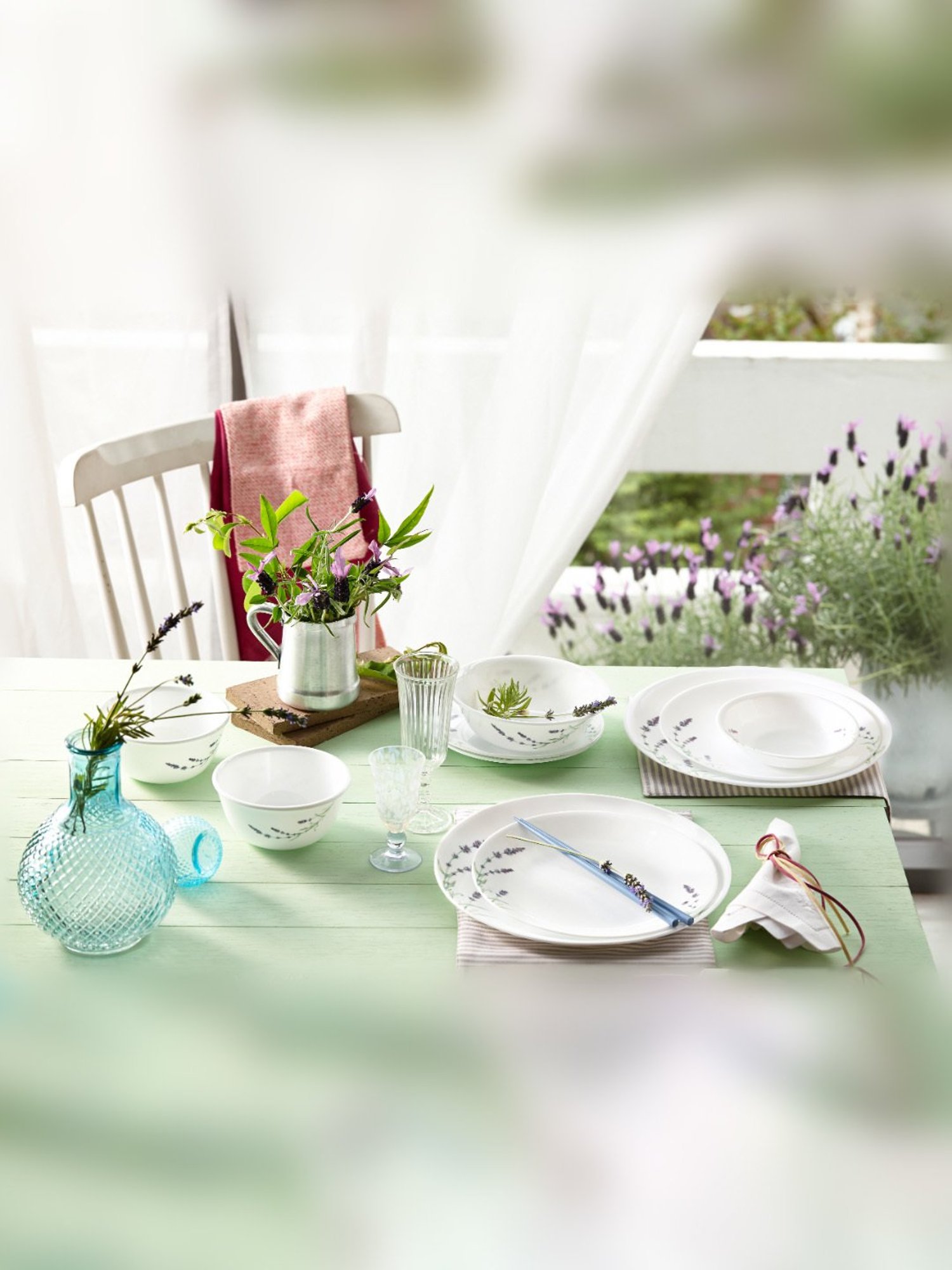 Corelle Asia Lavender Garden 17cm Small Plate Pack of 6