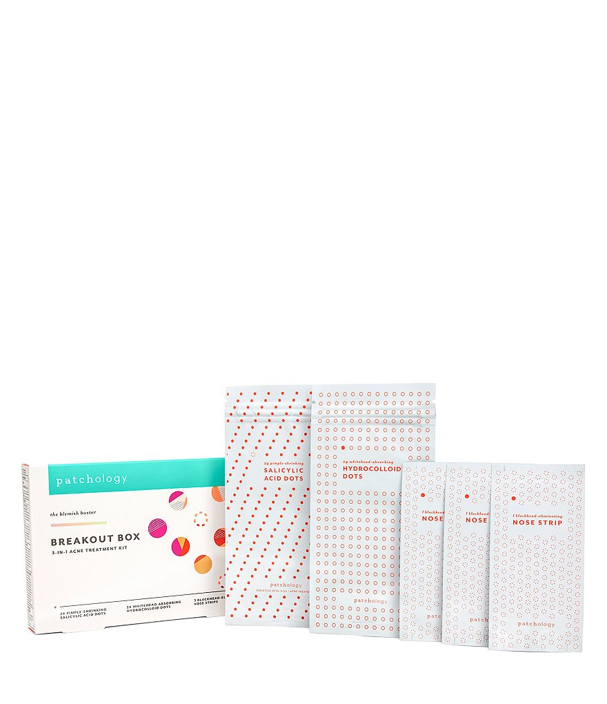 Patchology's Breakout Box 3-in-1 Acne Treatment Kit