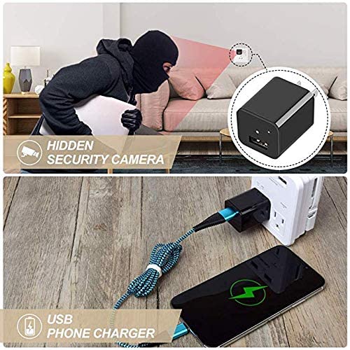 USA 1080P Security Cam HD WIFI SYP-1 Camera USB Wall Charger Adapter Recorder