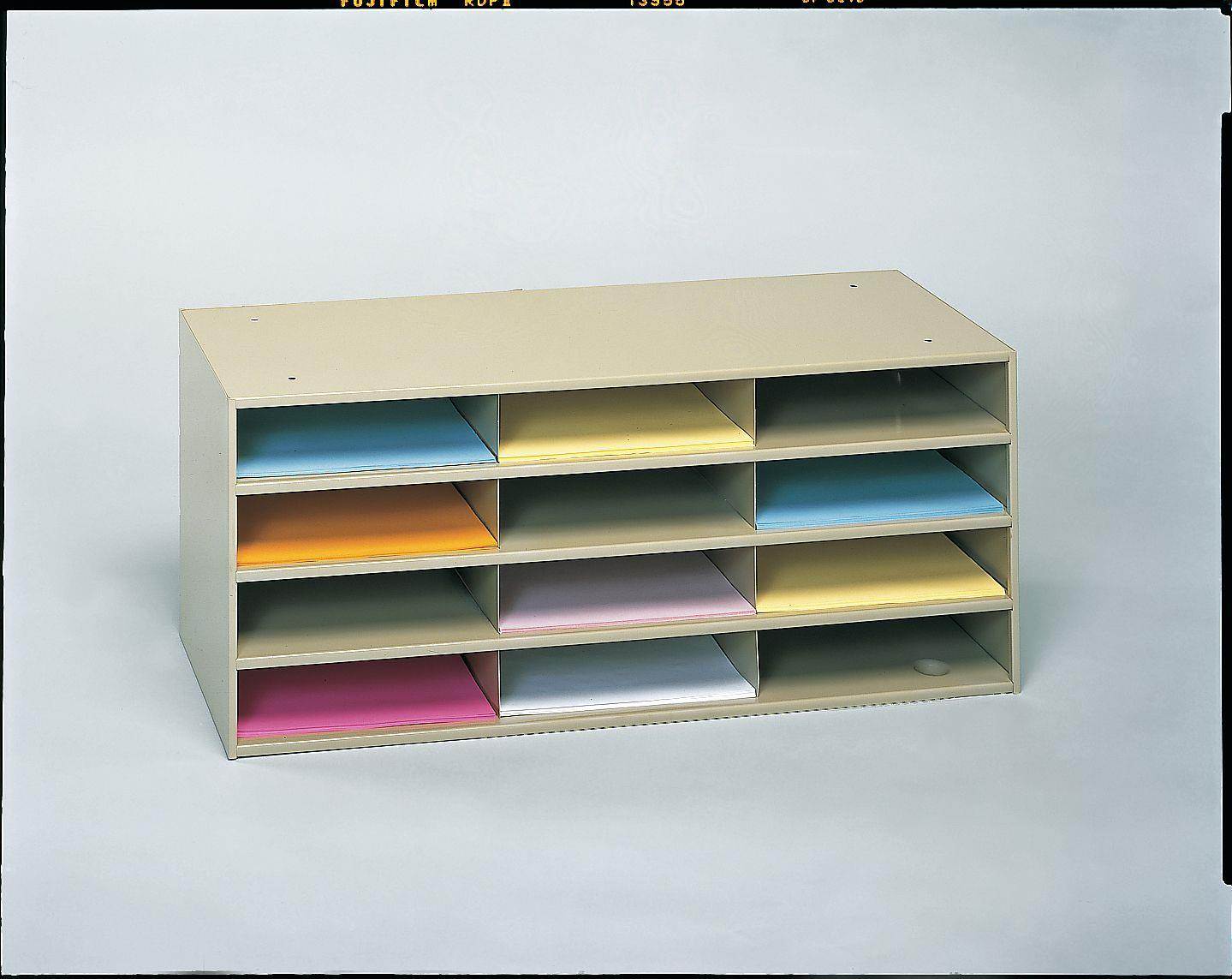 DURHAM MFG 432-08 Literature And Mail Sorter,Black