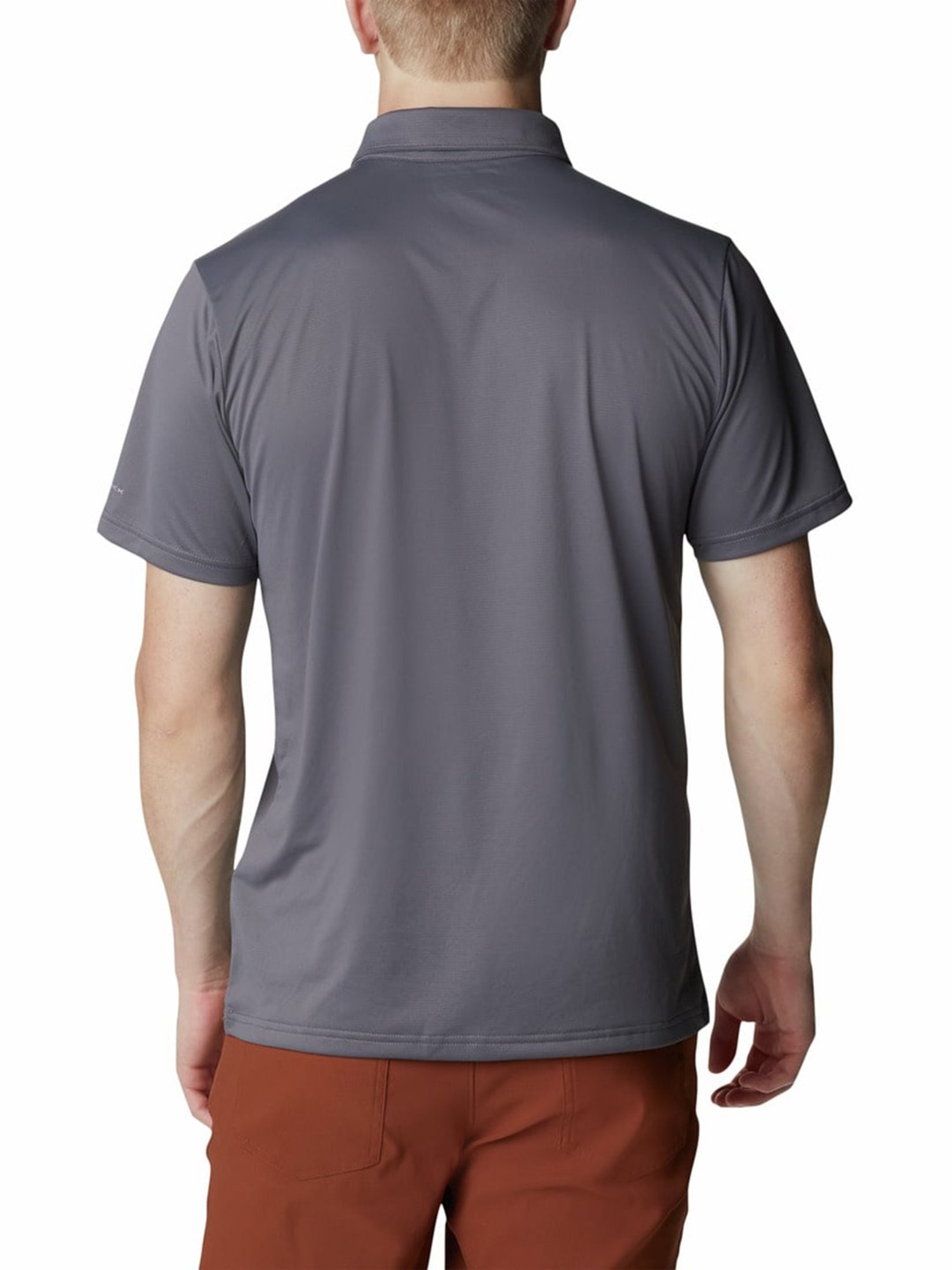Columbia Men Grey Hike Polo T-Shirt