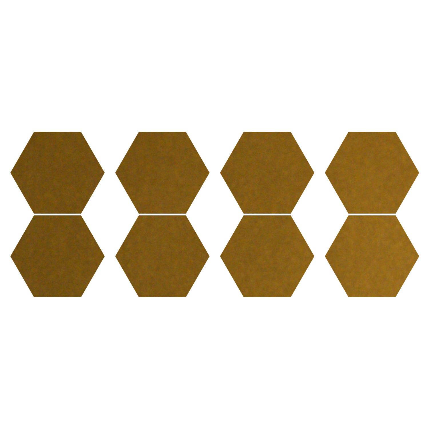 LiteMark 1 Inch Blue Hexagon Decals - Pack of 208