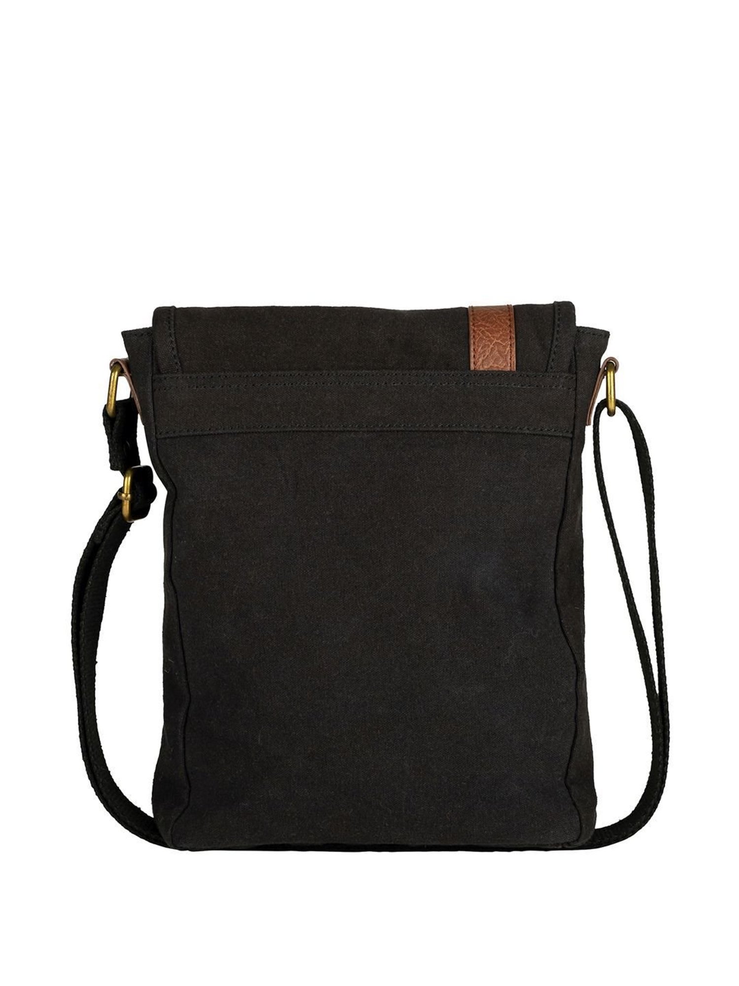 Mona B Black Solid Medium Cross Body Bag