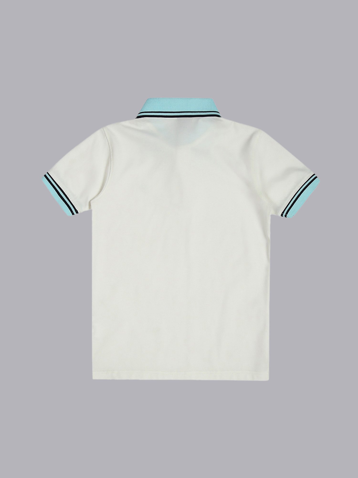 Pantaloons Junior Multicolor Cotton Striped Polo T-Shirt