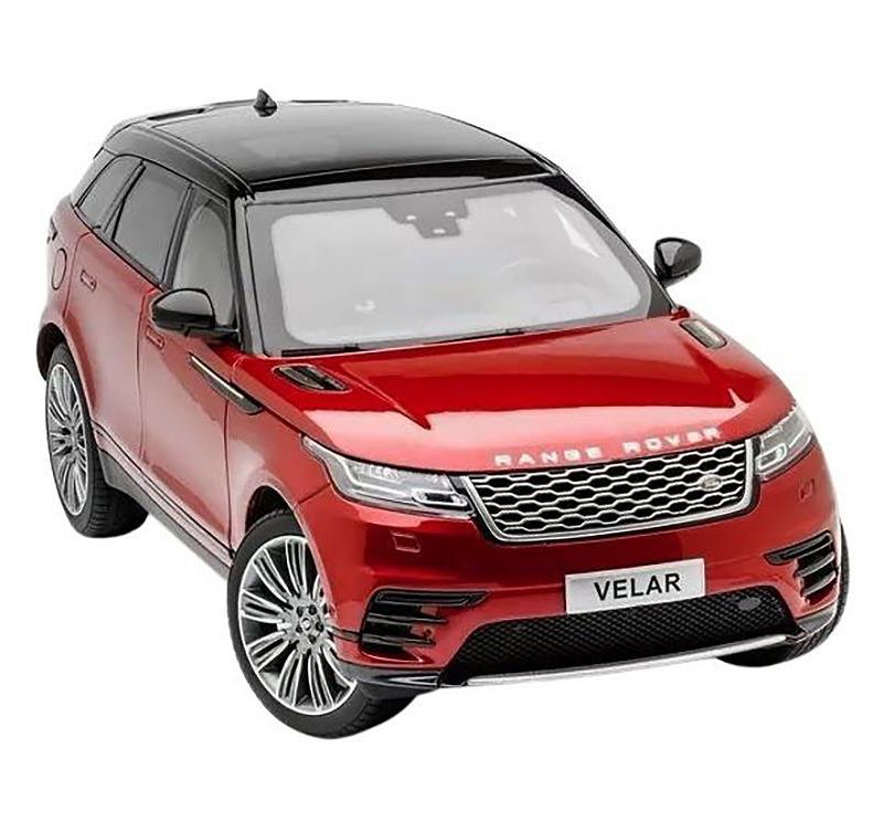 Land Rover Range Rover Velar First Edition Red with Black Top 1/18 Diecast Model Car by LCD Models