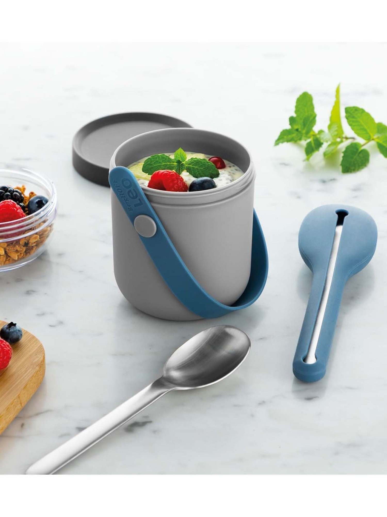 BergHOFF Leo Teal Blue Travel Lunch Set