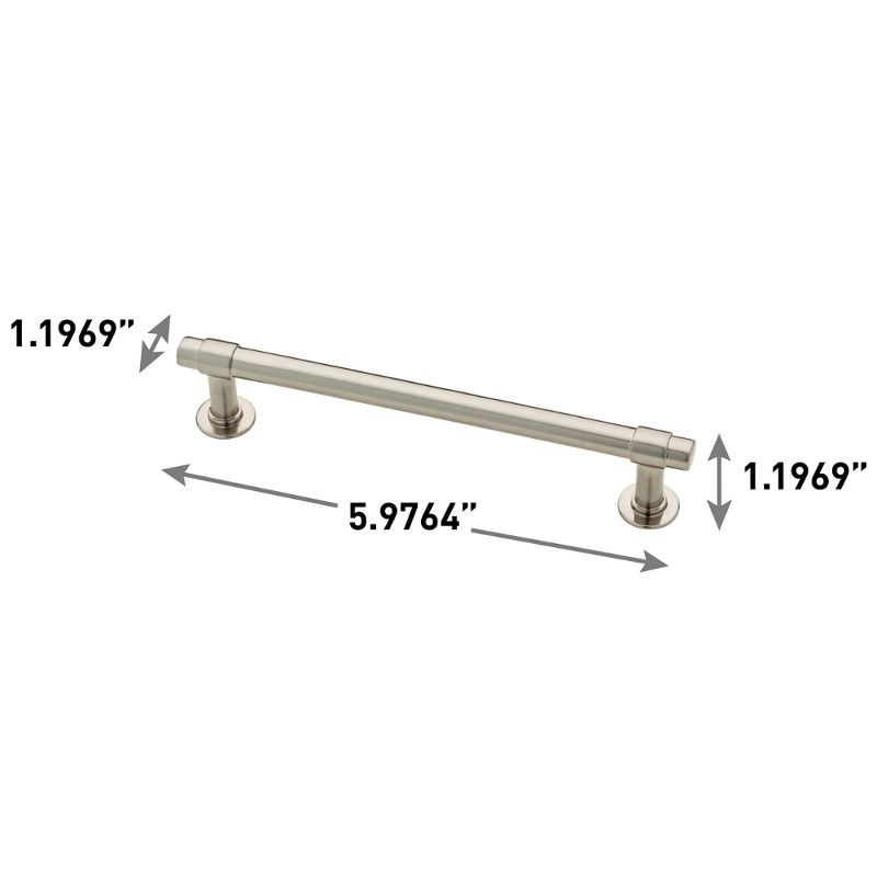 Franklin Brass 5" Francisco Pull Nickel