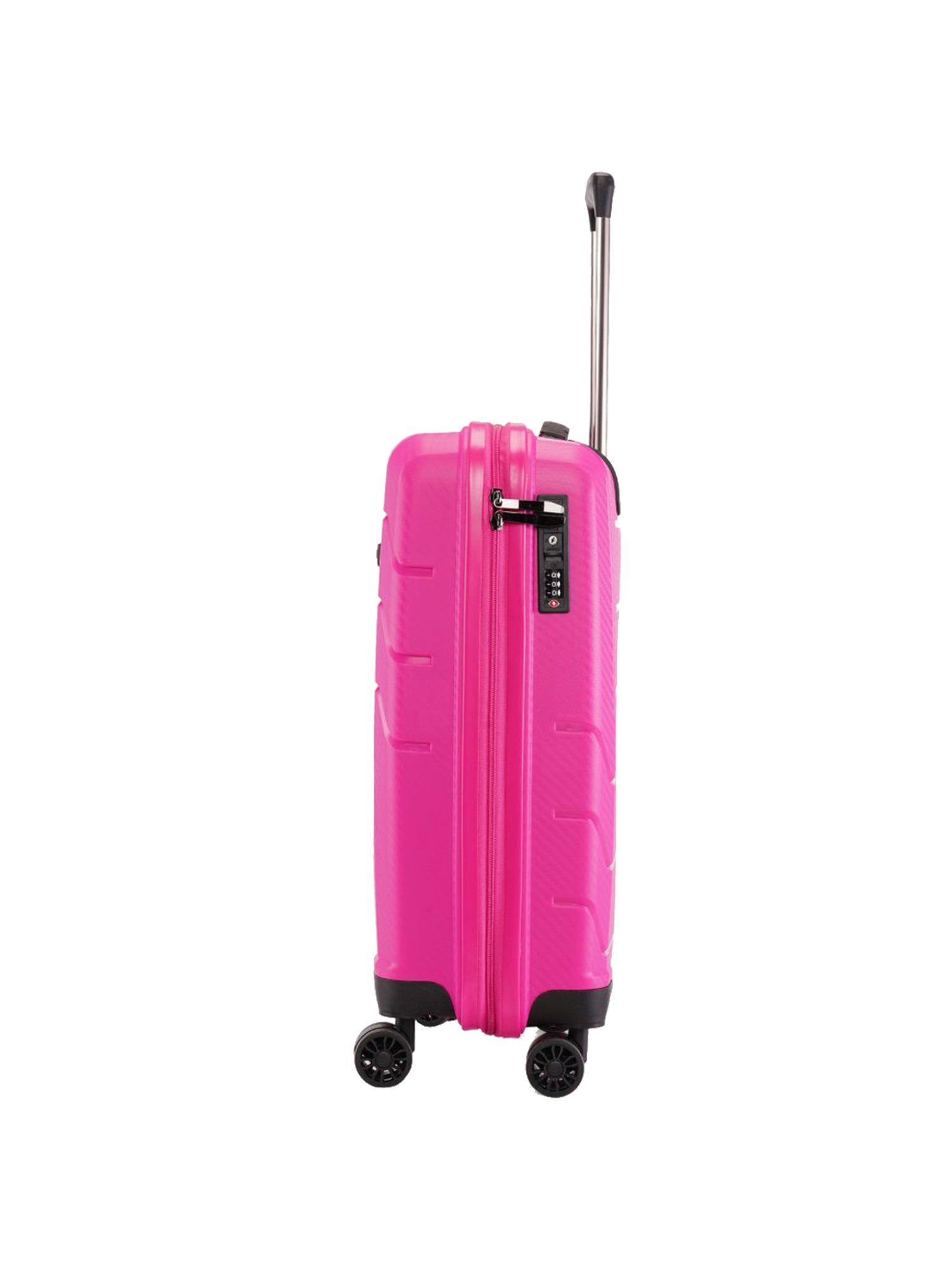 Swiss Brand Matterhorn Pink Textured Hard Cabin Trolley Bag - 20 cm