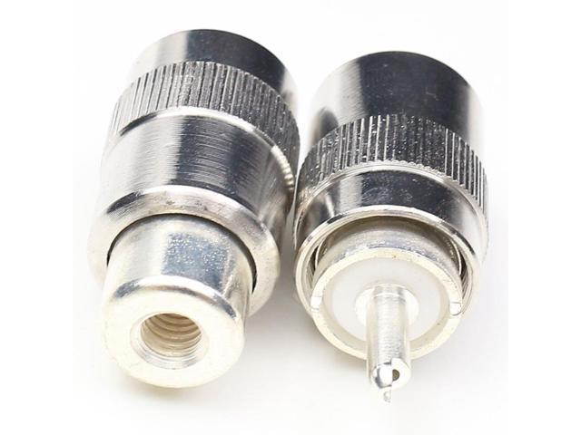 50PCS UHF Male PL259 RF Connector Solder RG142 RG223 LMR195 SYV50-3 RG58