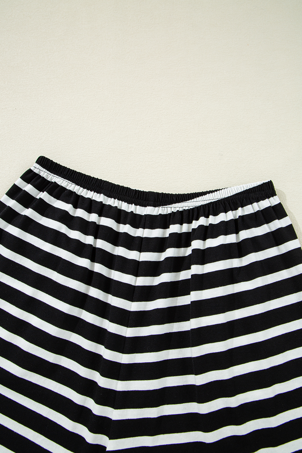 Skobeloff Textured Ruffle Split Top and Drawstring Shorts Set