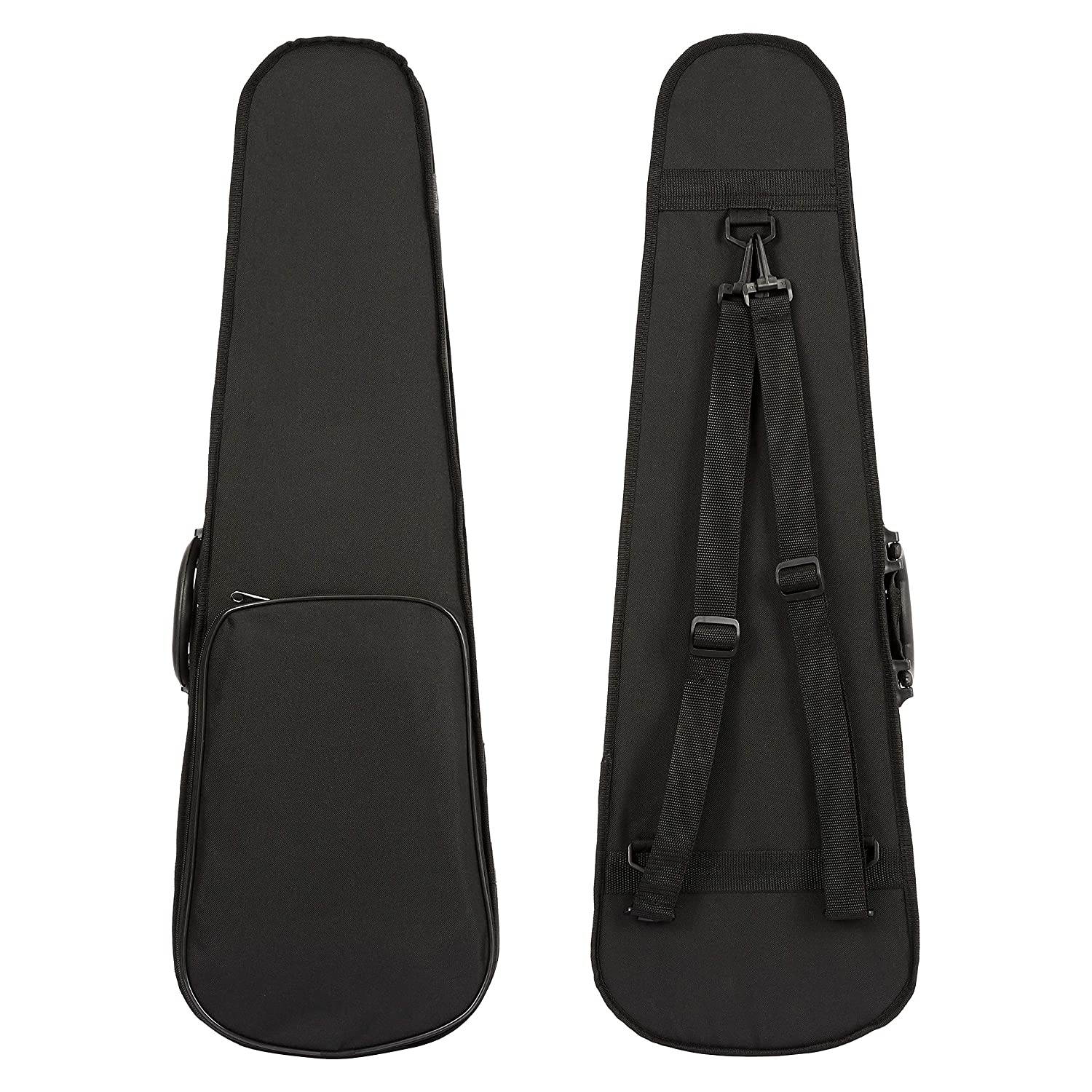 AmazonBasics Beginner Violin Bundle, Full Size, Solid wood,Natural - Bow, Strings, Strap, Tuner, Rosin, and Case