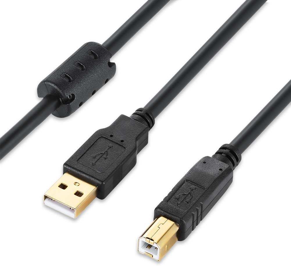 USB 2.0 Printer Cable 30FTUSB Printer Cable Type A Male to B Male Printer Scanner Cable Cord for HP Canon Lexmark Epson Dell Xerox Samsung and More Printer Cord (30FT)