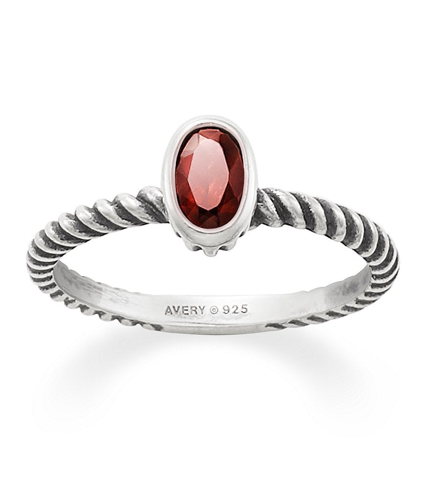 James Avery Elisa Collection Elisa Ring with Garnet