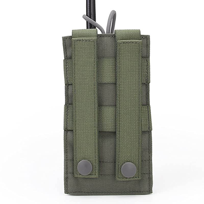 Tactical MOLLE Interphone Pouch Short Radio Holder Tactical Radio Holster Hunting Intercom Bag