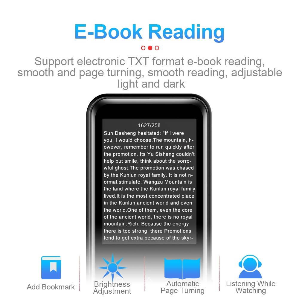 4GB M15 Multi-function Smart Voice Recorder MP3 Hifi Sound Music Player Walkman, Bluetooth Version