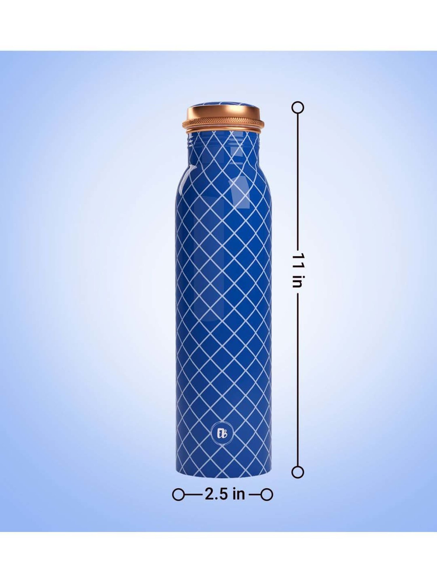 Everything Beautiful Blue Copper Water Bottle - Standard (0.9 L)