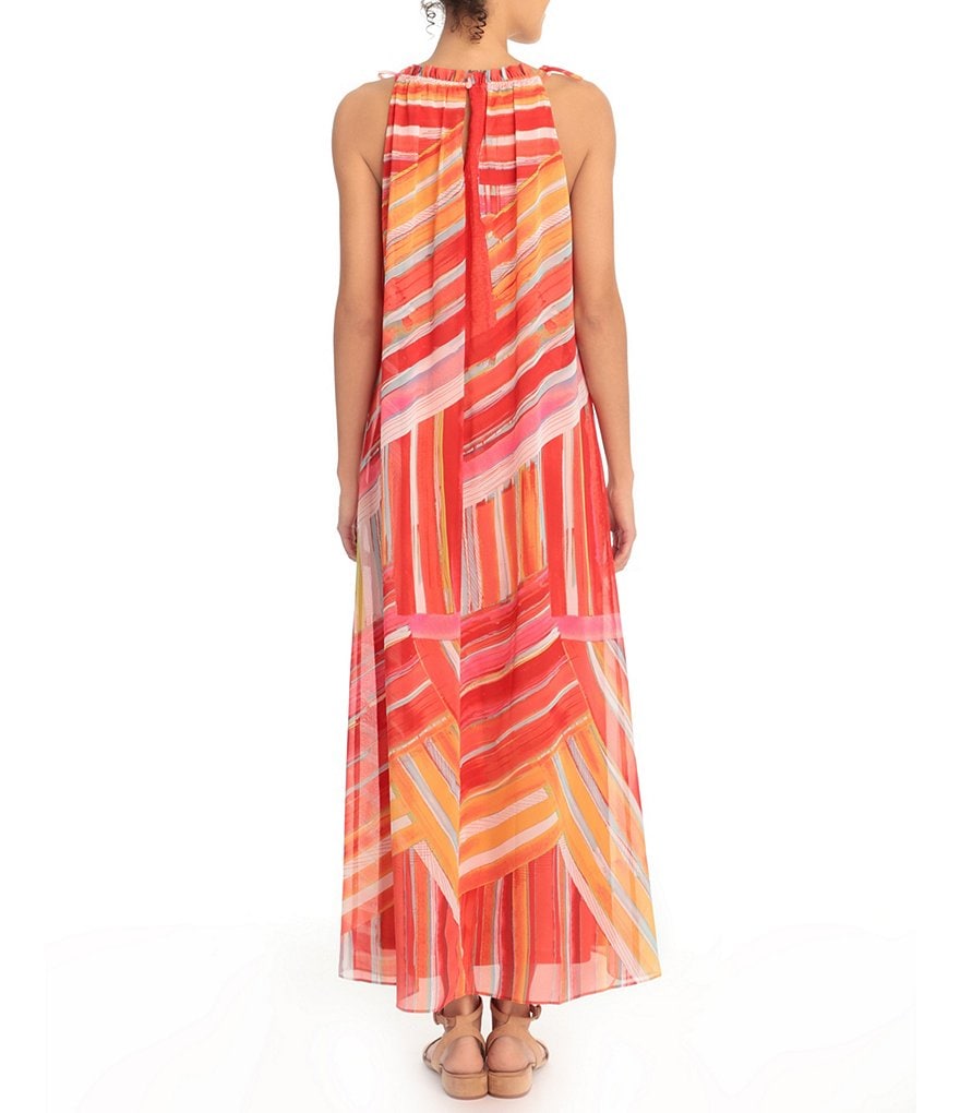 Jkara Petite Size 3/4 Sleeve Lined Illusion Crew Neck Beaded Gown