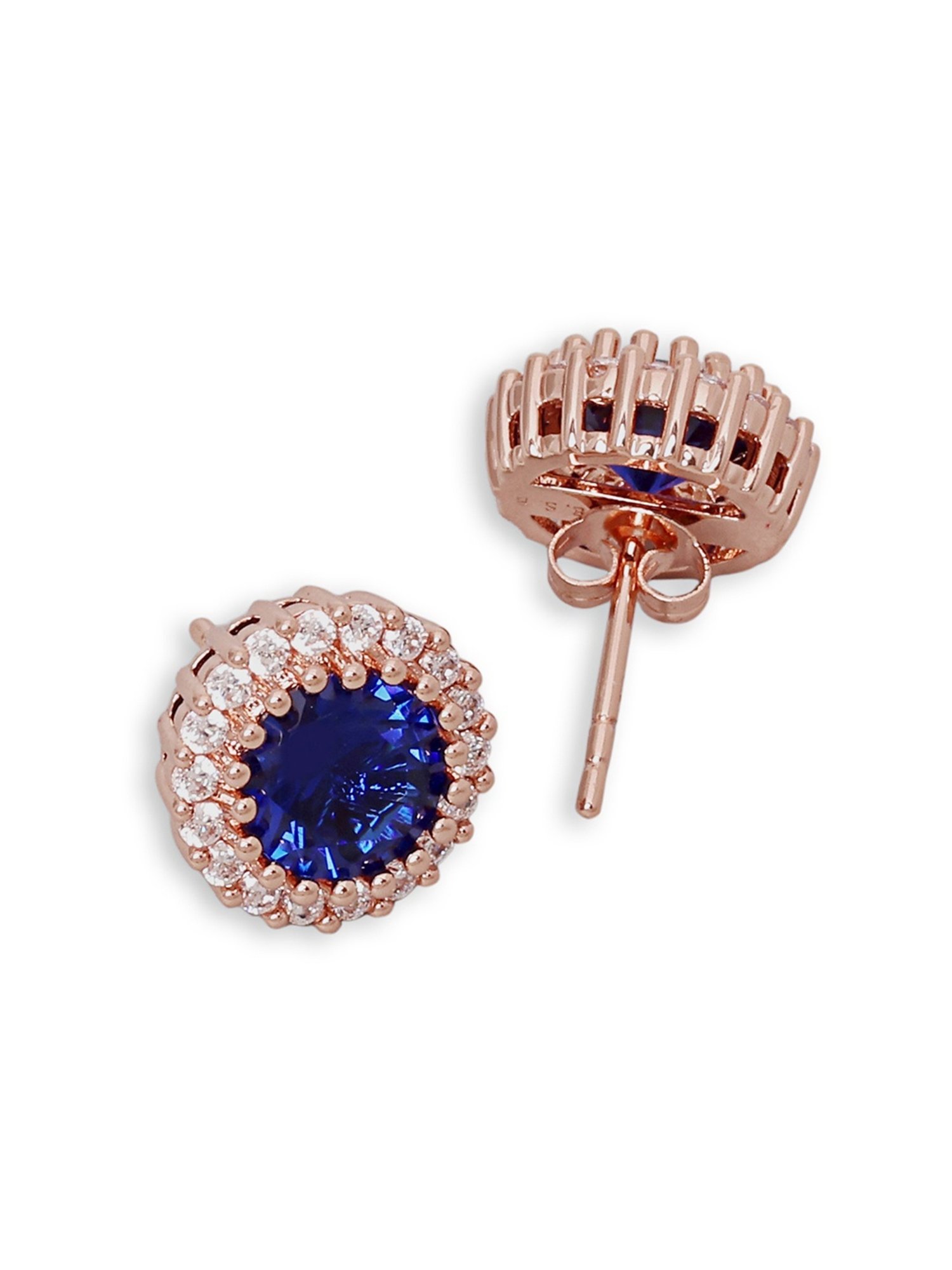 The Real Effect London Silver Stud Earrings for Women