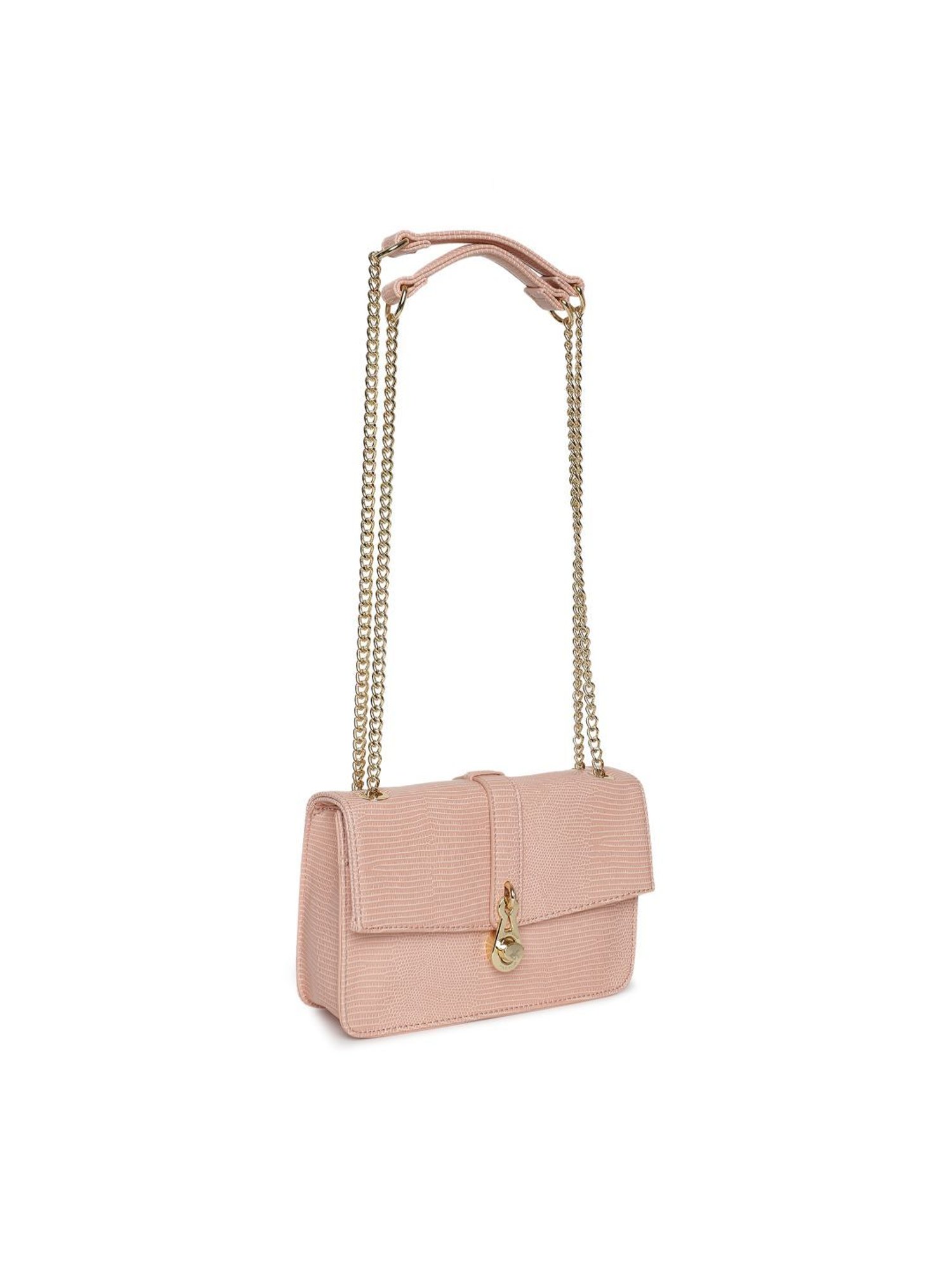Beverly Hills Polo Club Pink Animal Effect Medium Shoulder Bag